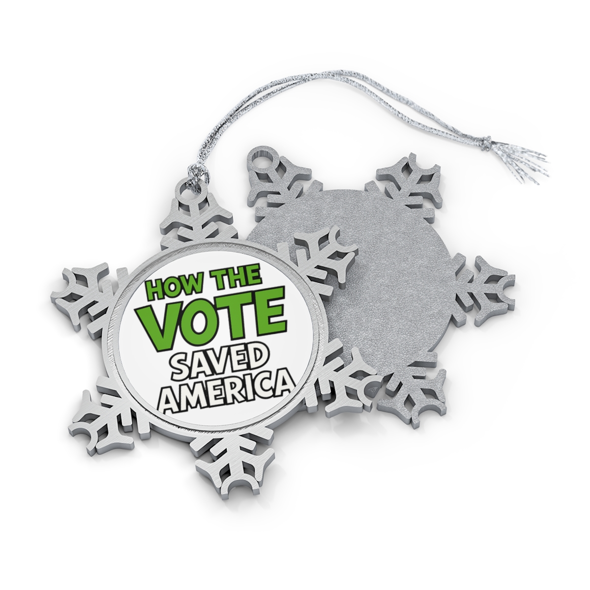 Vote Saved America Snowflake | Patriotic Ornament, Election Decor, Voter Gift - Official Creator merchandise