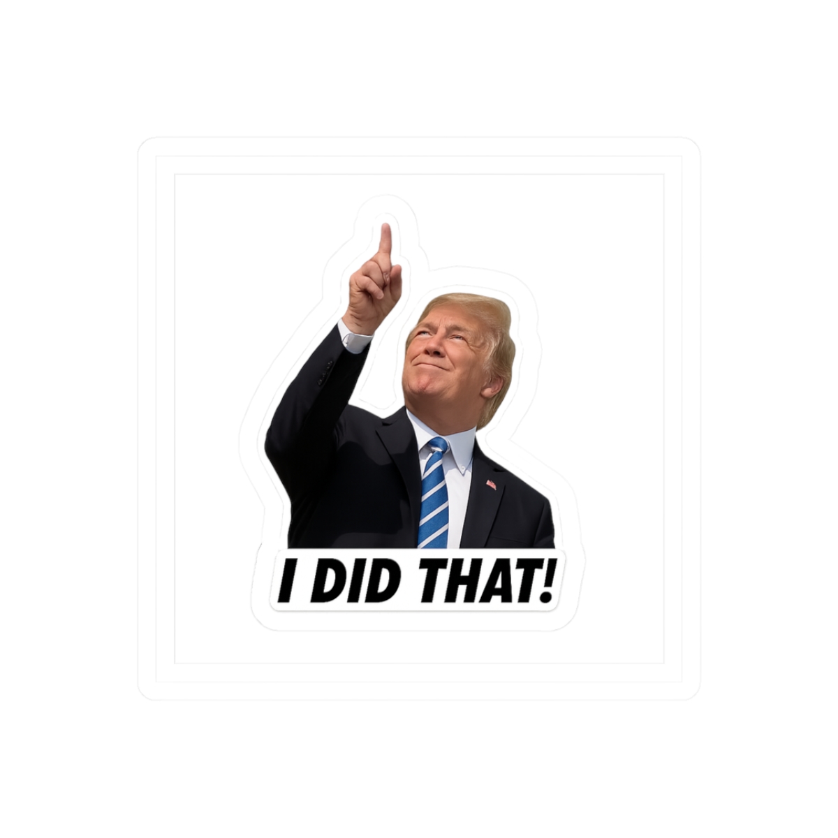 I Did That! Pointing Suit Guy Meme Sticker - Official stickers merchandise