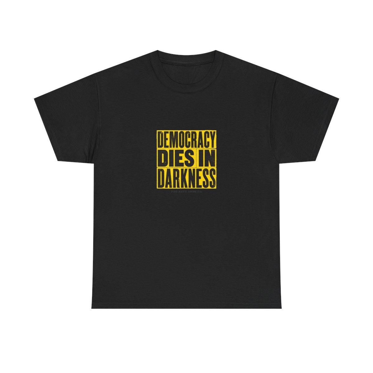 Pod Save America "Democracy Dies in Darkness" Unisex Tee — official Pod Save America T-Shirts